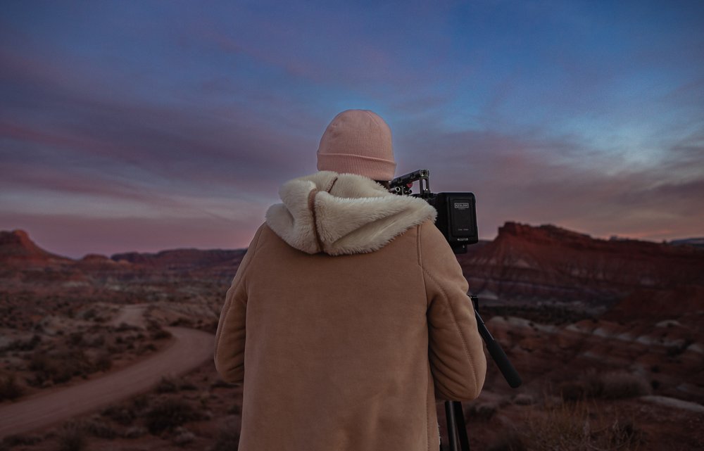 Behind the scenes on a branded content shoot
