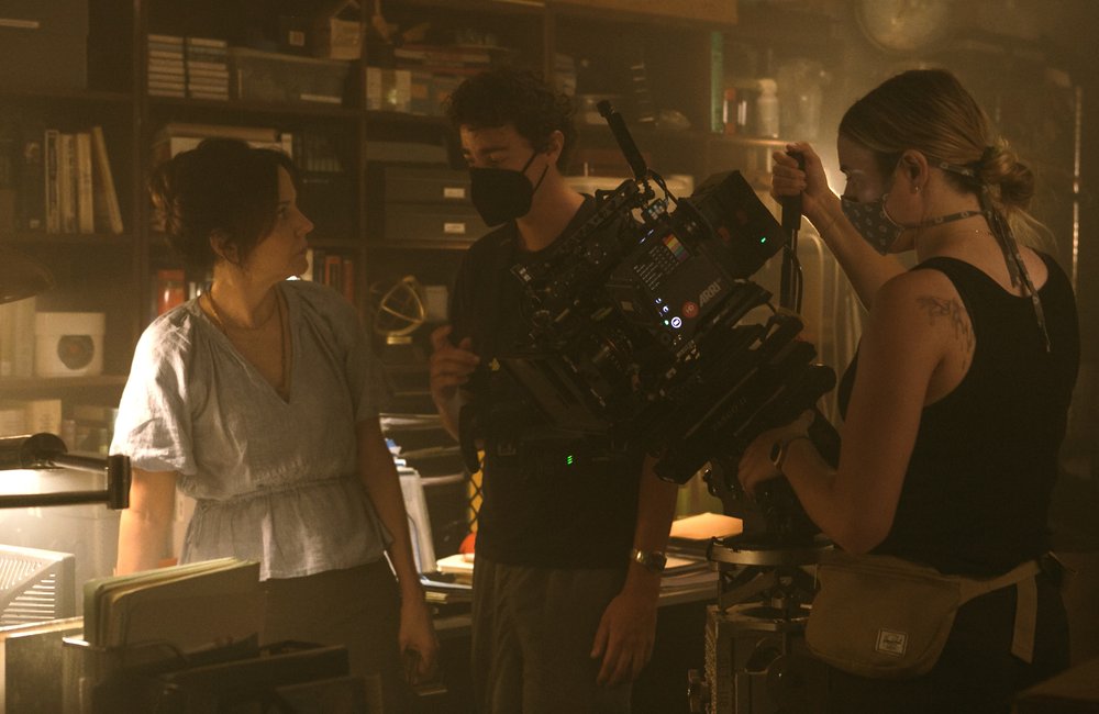 Behind the scenes on a film production